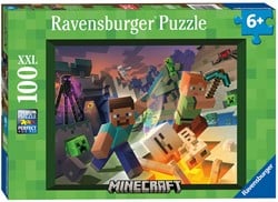 Ravensburger Kinderpuzzel 100 XXL Monster Minecraft