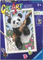 Ravensburger schilderen op nummer - CreArt Speelse Panda dierenpakket