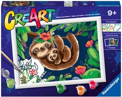 Ravensburger peinture par numéros - CreArt Paresseux mignons kit de peinture
