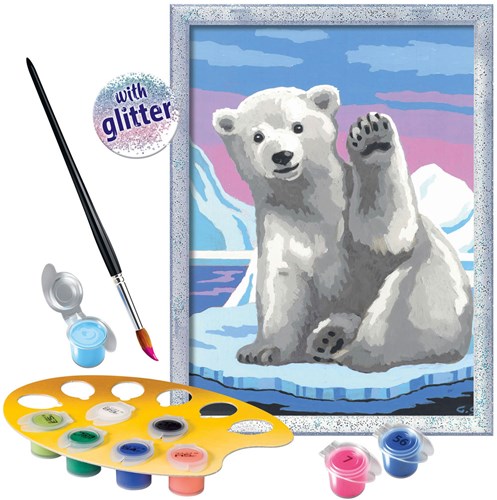 Ravensburger schilderen op nummer - CreArt Geweldige Poolbeer voor kinderen-2