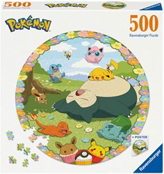 Ravensburger Pokemon ronde legpuzzel - 500 stukjes - cartoon puzzel