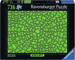 Ravensburger puzzle Krypt Neon Green 736 pièces défi puzzle