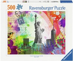 Ravensburger puzzel Postkarte aus New York - 500 stukjes