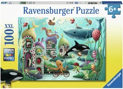 Ravensburger puzzle Monde sous-marin magique - Puzzle enfant 100 pièces XXL