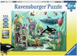 Ravensburger Kinderpuzzel 100 XXL Magische onderwaterwereld