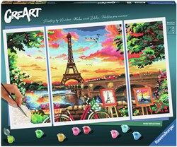 Ravensburger schilderen op nummer Paris Reflections schilderpakket