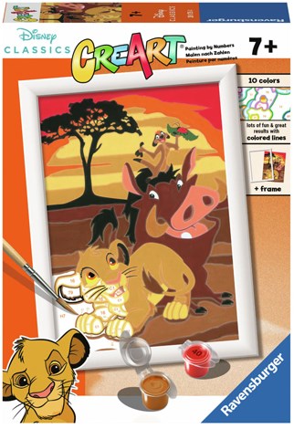 Ravensburger peinture par numéros - kit Disney Le Roi Lion