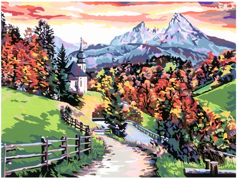 Ravensburger peinture par numéros - kit CreArt Beautiful Bavaria-2