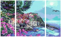Ravensburger schilderen op nummer - CreArt Romantic Cinque Terre schilderpakket-2