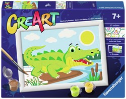 Ravensburger schilderen op nummer - CreArt krokodil schilderpakket