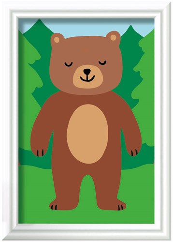 Ravensburger kit peinture par numéros - CreArt ours kit de peinture-2