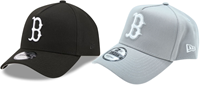 New Era baseballpet Boston Red Sox zwart-wit verstelbaar polyester