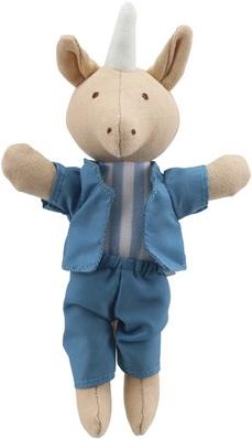 The Puppet Company pluche eenhoorn jongen - knuffel speelgoed 16cm
