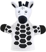 The Puppet Company marionnette girafe noir-blanc pour bébés et tout-petits