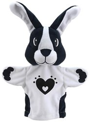 The Puppet Company marionnette lapin noir-blanc jouet bébé