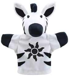 The Puppet Company marionnette zèbre noir-blanc pour enfants et adultes