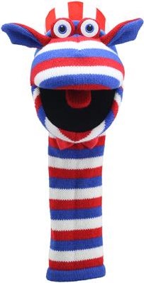 The Puppet Company handpop Sammy - Eco Sockettes - gerecycled pluche