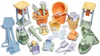 Dantoy set de jeux de sable pastel 45 pièces plastique recyclé écologique
