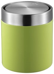 EKO tafelafvalbak prullenbak 1,5 liter groen RVS swingdeksel