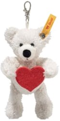 Steiff pluche Pendant Lotte Teddy bear – Love, white - 12 cm