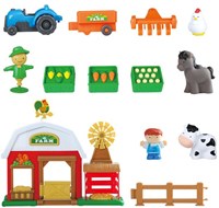 EurekaKids jouet éducatif Busy Farm Life jeu de ferme carton