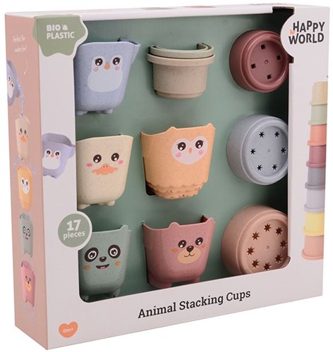 Happy World Seaux empilables en bioplastique Happy World 22287-3