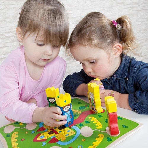 Beleduc jeu éducatif Castelino - jouet en carton coloré pour enfants