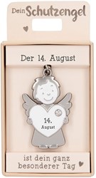 Depesche pendentif bijou ange gardien 14 août porte-clés cadeau
