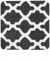 Dutch House tapis de bidet luxe anthracite 60x60 cm - antidérapant salle de bain