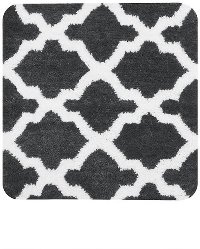 Dutch House tapis de bidet luxe anthracite 60x60 cm - antidérapant salle de bain