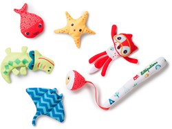 Lilliputiens visspel Alice - Magnetisch badspeelgoed - 6-delig - Multicolor