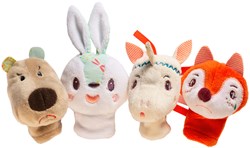 Lilliputiens marionnettes à doigts forêt - peluches pour jeu imaginatif