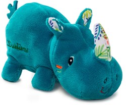 Lilliputiens minifiguur neushoorn Marius - speelfiguur blauw kunststof