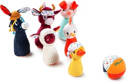 Lilliputiens Boerderij kegelspel - Mijn eerste zachte bowlingset voor peuters