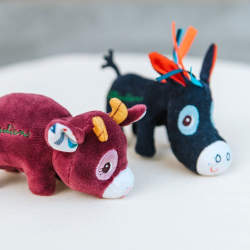 Lilliputiens minifiguur ezel Ignace pluche speelgoed knuffel-3