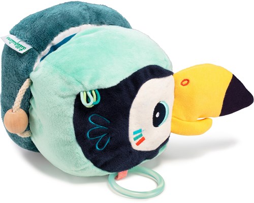 Lilliputiens toucan de découverte Pablo jouet d'activité en peluche multicolore