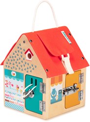 Lilliputiens houten Grendelhuis - educatief speelgoed huis met sloten