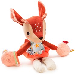 Lilliputiens - Activiteitenknuffel Hertje Stella - Zintuiglijk Speelgoed voor Baby’s en Peuters - Vanaf 9 Maanden