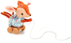 Lilliputiens trekknuffel hert Stella - houten loopknuffel voor peuters