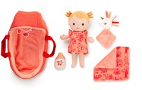 Lilliputiens poupée bébé Lena coffret de jeu doux avec couffin et accessoires-2