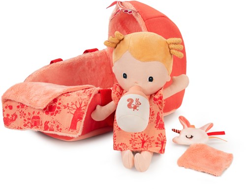 Lilliputiens poupée bébé Lena coffret de jeu doux avec couffin et accessoires