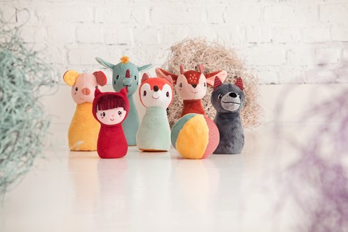 Lilliputiens jeu de quilles forêt - set de quilles en tissu animaux-2