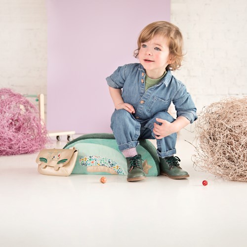 Lilliputiens loopwagen Joe - houten en stoffen babywalker-3