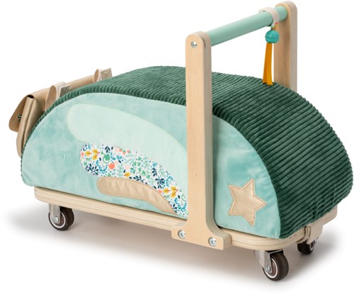 Lilliputiens loopwagen Joe - houten en stoffen babywalker-2
