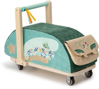 Lilliputiens loopwagen Joe - houten en stoffen babywalker