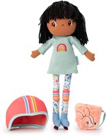 Lilliputiens pop Liza op rolschaatsen - zachte knuffelpop - 43 cm - vanaf 2 jaar-2