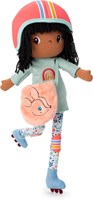 Lilliputiens pop Liza op rolschaatsen - zachte knuffelpop - 43 cm - vanaf 2 jaar