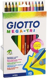 Giotto 12 Giotto Mega Tri kleurpotloden 220600