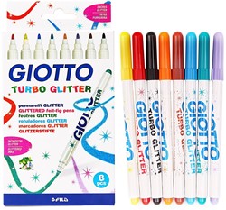 Giotto 8 glitterstiften Turbo