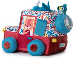 Lilliputiens activiteitenauto Safari Jack de Leeuw - sensorisch speelgoed voor peuters